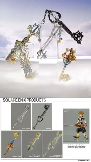 KINGDOM HEARTS SERIES PLAY ARTS ARMS (SET DE 5 ARMAS)                      