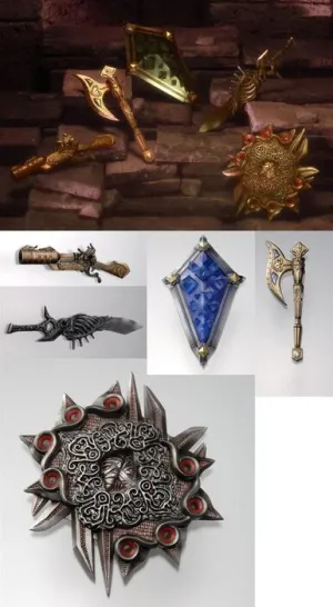 SALDO - FINAL FANTASY XII PLAY ARTS ARMS (SET 5 ARMAS)                             