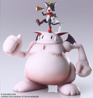 FINAL FANTASY VII BRING ARTS CAIT SITH & FAT MOOGLE FIG. 8 CM & 15 CM
