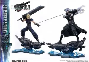 FINAL FANTASY VII REBIRTH PACK DE 2 ESTATUAS 1/4 CLOUD STRIFE VS SEPHIROTH 69 CM