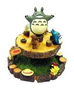 TOTORO CARRUSEL DIORAMA CERAMICA FIGURA MI VECINO TOTORO STUDIO GHIBLI     