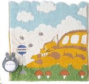 MI VECINO TOTORO MINI TOALLA CATBUS EN CAMINO 25X25 CM