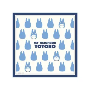 MI VECINO TOTORO PAÑUELO AZUL SILUETA TOTORO 43X43