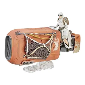 STAR WARS EPISODIO VII FIGURA 25 CM REY & SPEEDER VEHICLE THE BLACK SERIES 