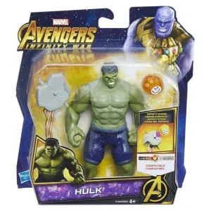 HULK FIGURA 15CM AVENGERS CON GEMA Y ACCESORIO                             