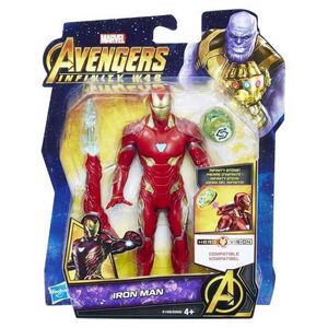 LOS VENGADORES INFINITY WAR FIGURA 15CM IRON  MAN CON GEMA Y ACCESORIO     
