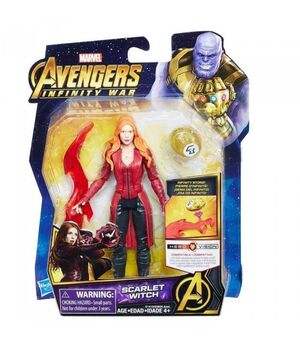 LOS VENGADORES INFINITY WAR FIGURA 15CM BRUJA ESCARLATA CON GEMA/ACCESORIO 