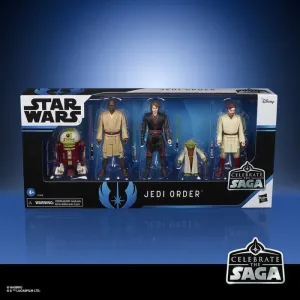 STAR WARS PACK 5 FIGURAS 10 CM CELEBRATE THE SAGA SET JEDI ORDER           