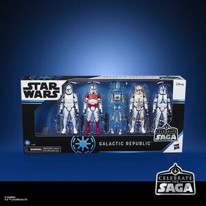 STAR WARS PACK 5 FIGURAS 10 CM CELEBRATE THE SAGA SET GALACTIC REPUBLIC    