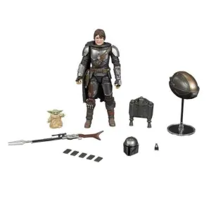 STAR WARS THE MANDALORIAN FIGURAS DJARIN THE MANDALORIAN & THE CHILD BLACK 