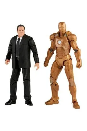 MARVEL LEGENDS FIGURAS 15 CM HAPPY HOGAN & IRON MAN MARK XXI