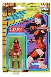 ELEKTRA FIGURA 9.5 CM MARVEL LEGENDS RETRO