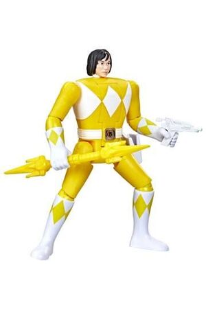 POWER RANGERS FIGURA 10 CM YELLOW RANGER TOMMY RETRO-MORPHIN