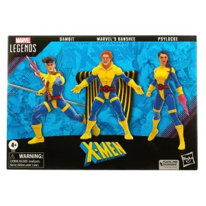 MARVEL LEGENDS PACK 3 FIGURAS 15 CM GAMBIT + MARVEL´S BANSHEE + PSYLOCKE