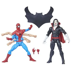 THE AMAZING SPIDERMAN MARVEL LEGENDS SET 2 FIGURAS 15 CM SPIDERMAN VS MORBIUS