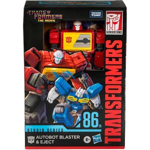 TRANSFORMERS THE MOVIE STUDIO SERIES SET FIGURA AUTOBOT BLASTER & EJECT VOYAGER CLASS 16,5 CM