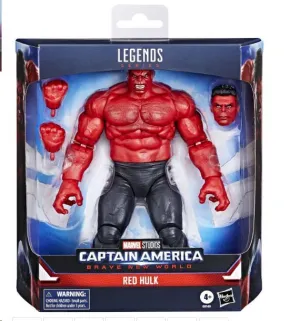 MARVEL LEGENDS SERIES FIGURA BRAVE NEW WORD CAPITAN AMERICA RED HULK 22,5  CM