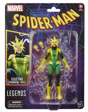 SPIDERMAN MARVEL LEGENDS SERIES FIGURA ELECTRO (FRANCINE FRYE) 15 CM