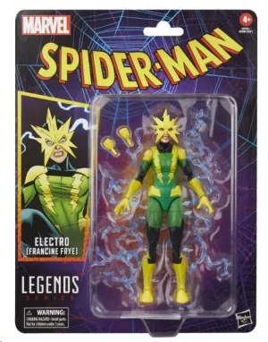 SPIDERMAN MARVEL LEGENDS SERIES FIGURA ELECTRO (FRANCINE FRYE) 15 CM