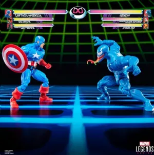 GAMERVERSE MARVEL LEGENDS SERIES PACK 2 FIGURAS CAPITAN AMERICA VS VENOM 15 CM