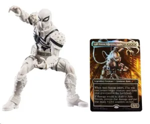 MARVEL LEGENDS MAGIC: THE GATHERING FIGURA AGENT ANTI-VENOM (CON CARTA EXCLUSIVA METALIZADA) 15 CM