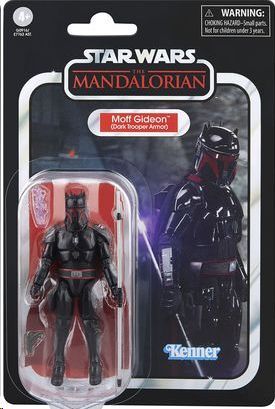 STAR WARS THE MANDALORIAN THE VINTAGE COLLECTION MOFF GIDEON DARK TROOPER ARMOR FIGURA 9,5 CM
