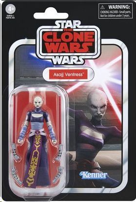 STAR WARS THE CLONE WARS THE VINTAGE COLLECTION ASAJJ VENTRESS FIGURA 9,5 CM