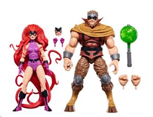 MARVEL LEGENDS SERIES FIGURA INHUMANS PACK 2 FIGURAS MEDUDA & GORGON 15 CM