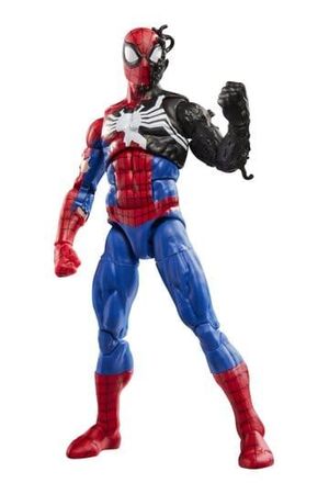 SECRET WARS MARVEL LEGENDS FIGURA SPIDER-MAN (ALIEN COSTUME) 15CM