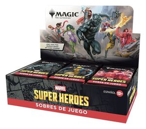 MAGIC - MARVEL SUPER HEROES CAJA DE SOBRES DE JUEGO