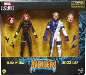 AVENGERS: THE CROSSING PACK 2 FIGURAS 15 CM BLACK WIDOW & QUICKSILVER