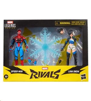 MARVEL LEGENDS RIVALS SERIES FIGURA SPIDERMAN & LUNA SNOW 15 CM
