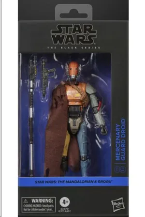 STAR WARS: THE MANDALORIAN AND GROGU MERCENARY GUARD DROID FIGURA 15 CM