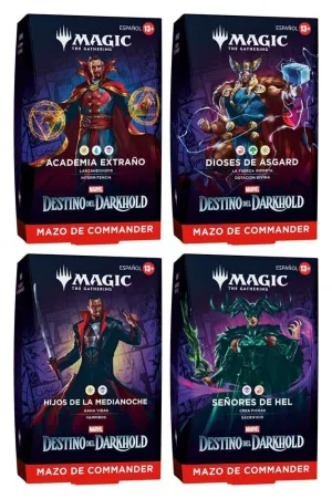 MAGIC - MARVEL: DESTINO DEL DARKHOLD CAJA DE MAZOS DE COMMANDER (4) (CASTELLANO)