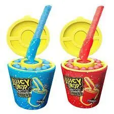 JUICY DROP GUMMY DIPPERZ STRAWBERRY Y RASBERRY