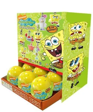 BOB ESPONJA GASHAPON 8CM EN BOLA AMARILLA (8 MODELOS)                      
