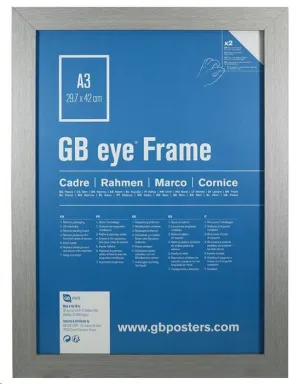GBEYE  MARCO PLATEADO DE MDF - A3 - 29,7 X 42 CM