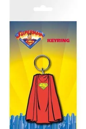 SUPERMAN CAPE LLAVERO CAUCHO 7 CM DC COMICS                                