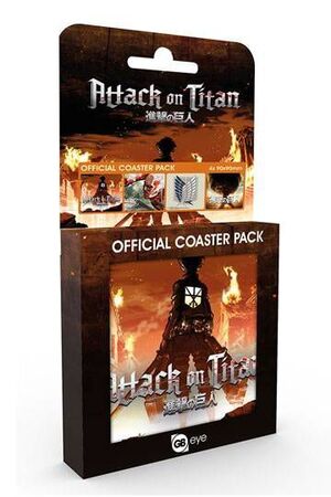 ATAQUE A LOS TITANES PACK DE 4 POSAVASOS MIX                               