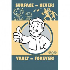 POSTER FALLOUT 91,5 X 61 CM VAULT FOREVER