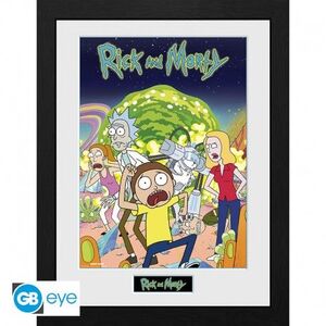 POSTER ENMARCADO RICK AND MORTY COMPILACION
