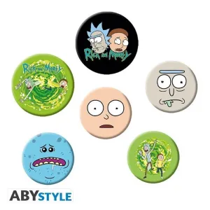 RICK AND MORTY PACK 6 CHAPAS PERSONAJES