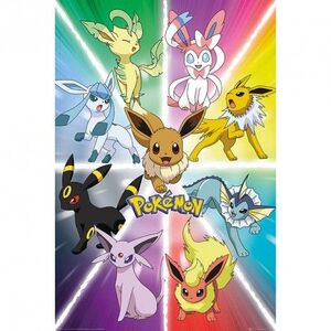 PÓSTER POKEMON EEVEE EVOLUTION 91,5 X 61 CM