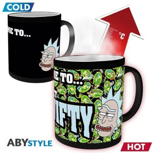 RICK Y MORTY TAZA SENSITIVA AL CALOR IT´S TIME GET SCHWIFTY                