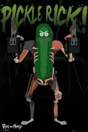 POSTER RICK Y MORTY PICKLE RICK! 61 X 91 CM (MODELO 3)                     