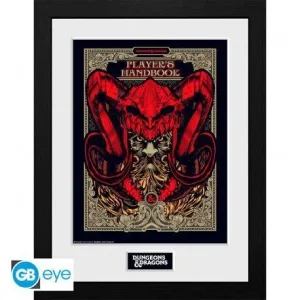 POSTER ENMARCADO DUNGEONS & DRAGONS MANUAL DEL JUGADOR 30X40 CM