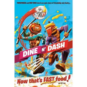 POSTER FORTNITE DINE AND DASH 61 X 91 CM                                   