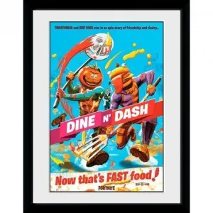 PÓSTER ENMARCADO FORTNITE DINE N DASH