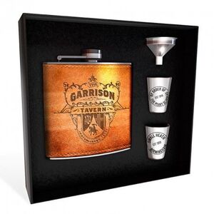 PEAKY BLINDERS SET PETACA + 2 TIRADORES GARRISON