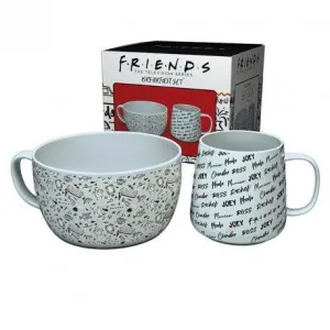 FRIENDS PACK DESAYUNO TAZA + CUENCO